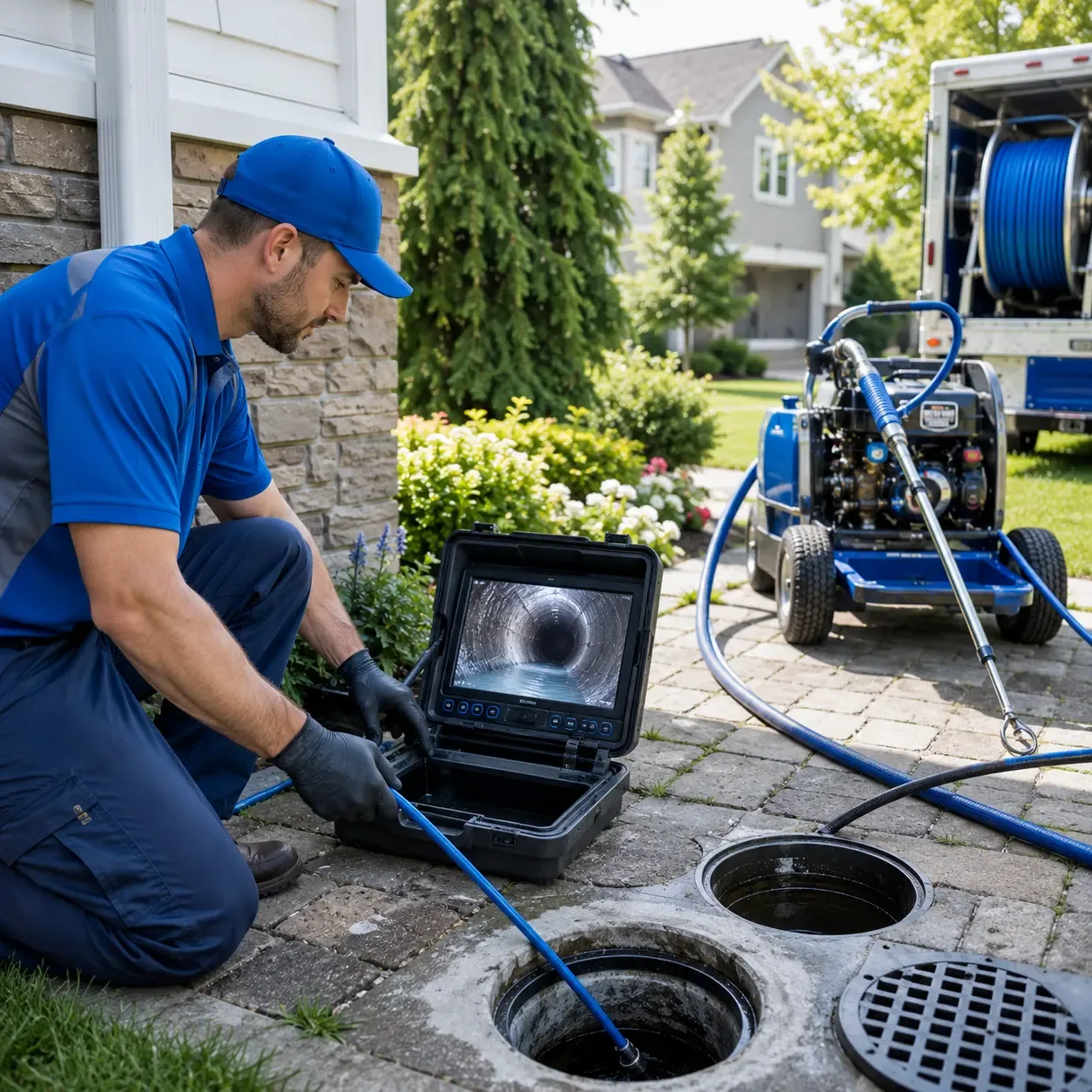 Outdoor drain cleaning professionals serving Leslie, MI