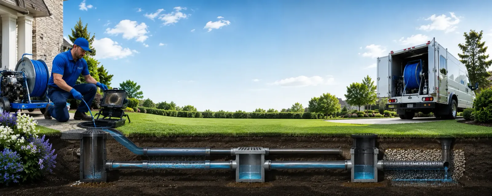 Outdoor drain cleaning information for Leslie, MI